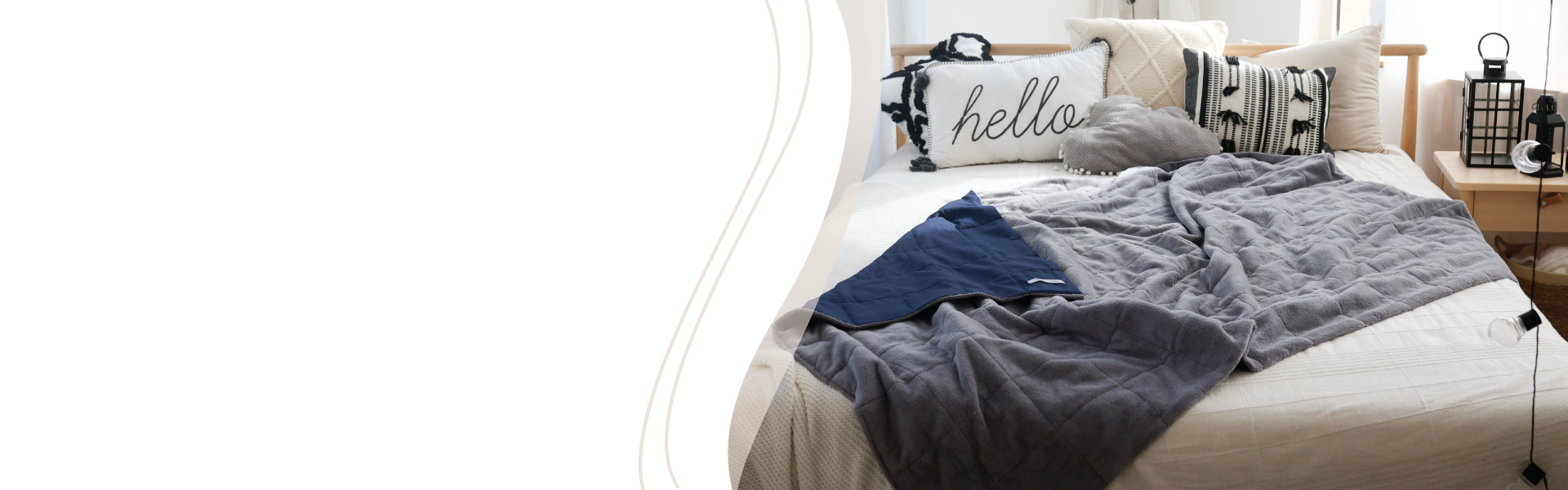 bambusz súlyozott takaró