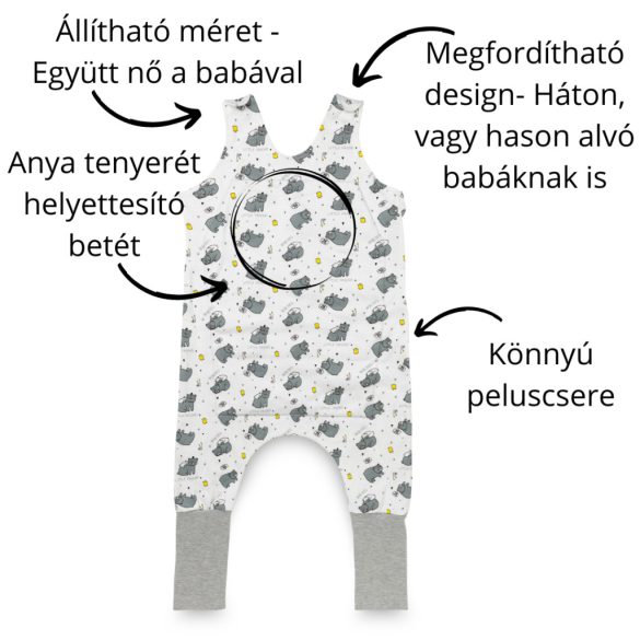 Alvástámogató NiteHug tipegő  hálózsák 80-86-os