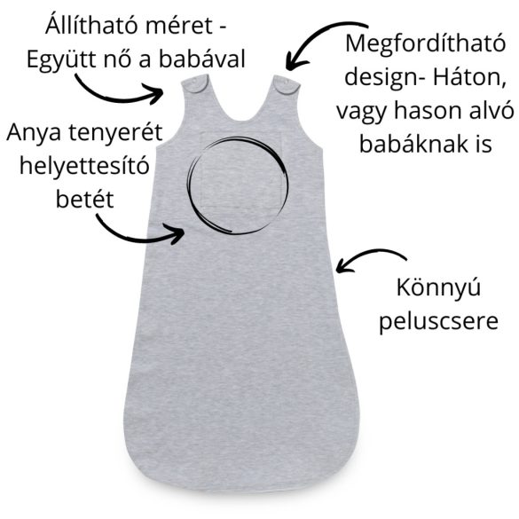 Alvástámogató NiteHug hálózsák 80-86-os