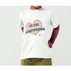 Túl cuki unisex gyerek poló
