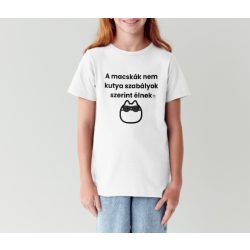 Macska szabályok - unisex gyerek poló